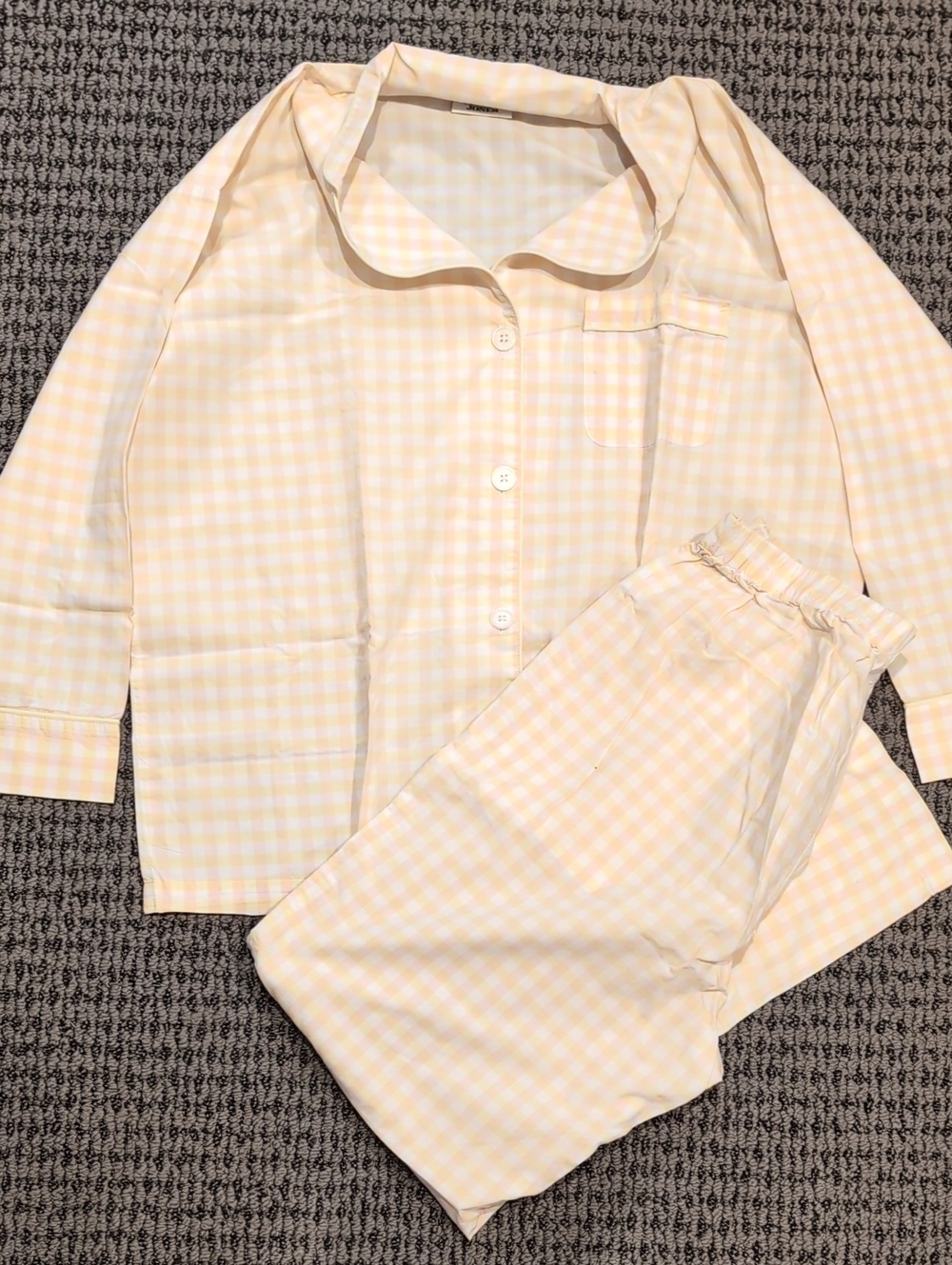 Check Two-Piece Pajama Set - Picture 2 of 3
